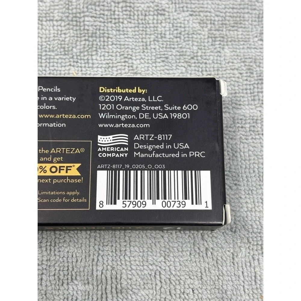 Arteza 12 Pack #2 HB Wood-Cased Pencils Pre-Sharpened‎ Break-Resistant ARTZ-8117